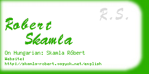 robert skamla business card
